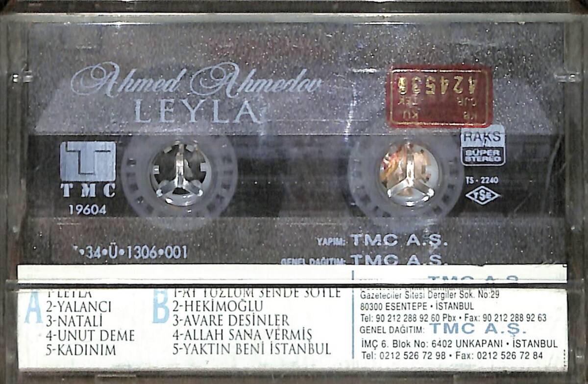 Ahmed Ahmedov - Leyla Kaset (İkinci El) KST28565 - 2
