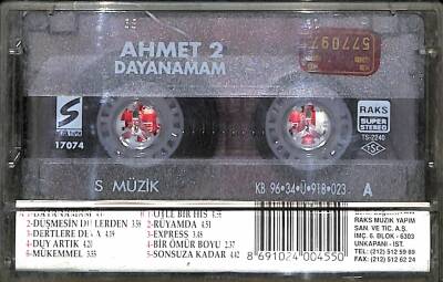 Ahmet 2 - Dayanamam Kaset ( İkinci El ) KST24052 - 2