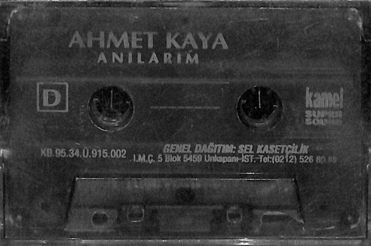 Ahmet Kaya - Anılarım Kaset (İkinci El) KST26249 - 1