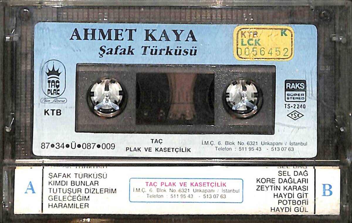 Ahmet Kaya - Şafak Türküsü Kaset (İkinci El) KST28493 - 2