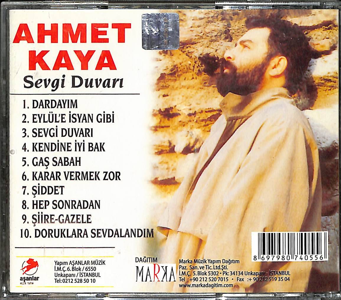 Ahmet Kaya - Sevgi Duvarı CD (İkinci El) CD4905 - 2