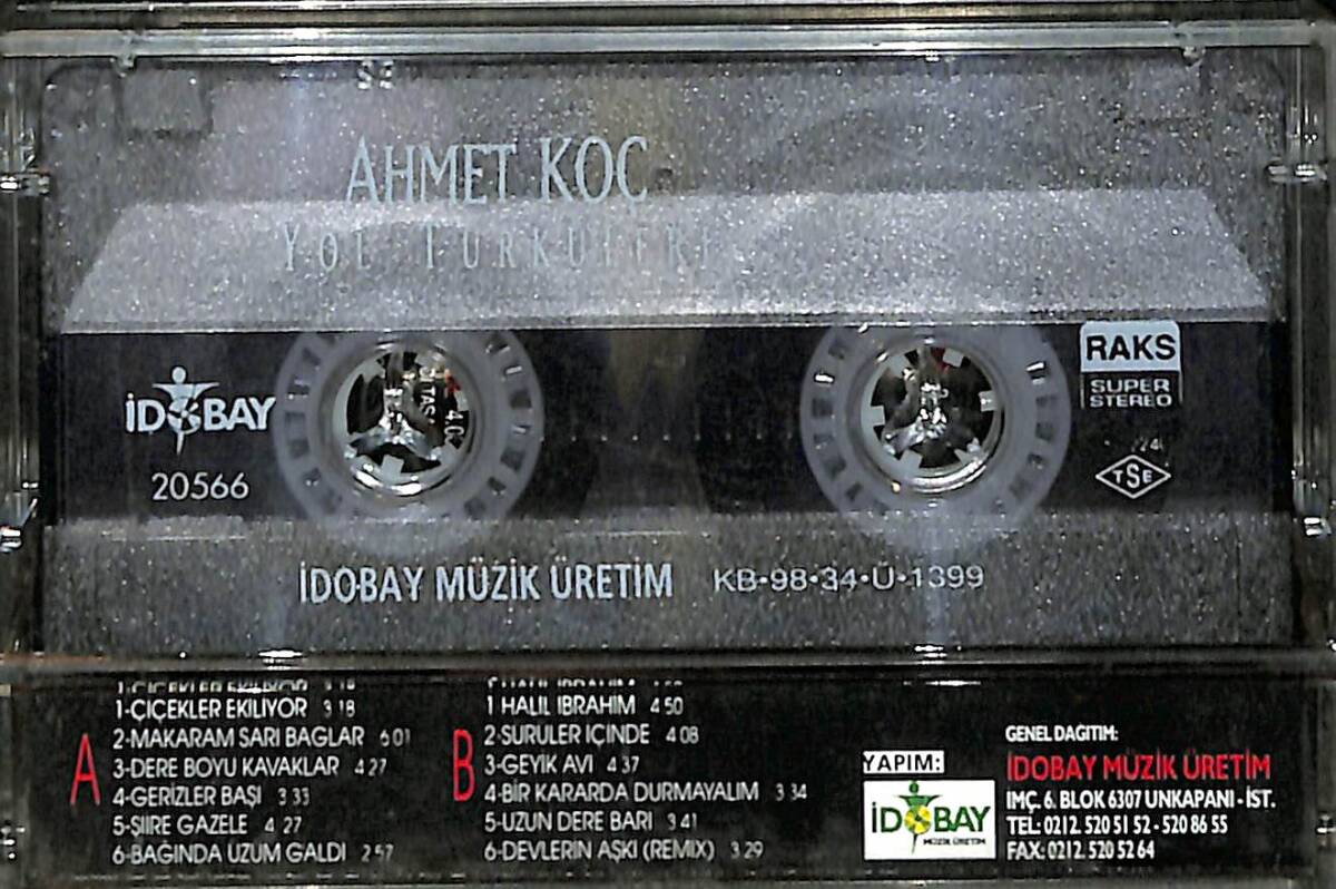 Ahmet Koç - Yol Türküleri Enstrumantal Kaset (Kırmızı Bandrol - İkinci El) KST27694 - 2