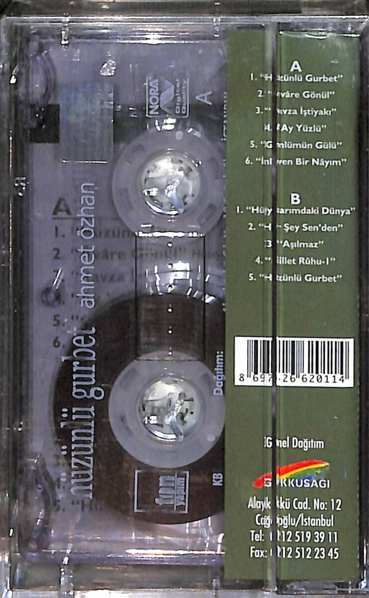 Ahmet Özhan - Hüzünlü Gurbet Orijinal Kaset (Sıfır) KST31050 - 2