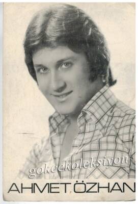 Ahmet Özhan Orta Boy Siyah-Beyaz Kartpostal KRT2028 - 1