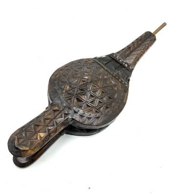 Eski Ahşap El Körüğü – 48 cm El Yapımı | Dekoratif / Etnografik Koleksiyonluk AOB2518 - 2