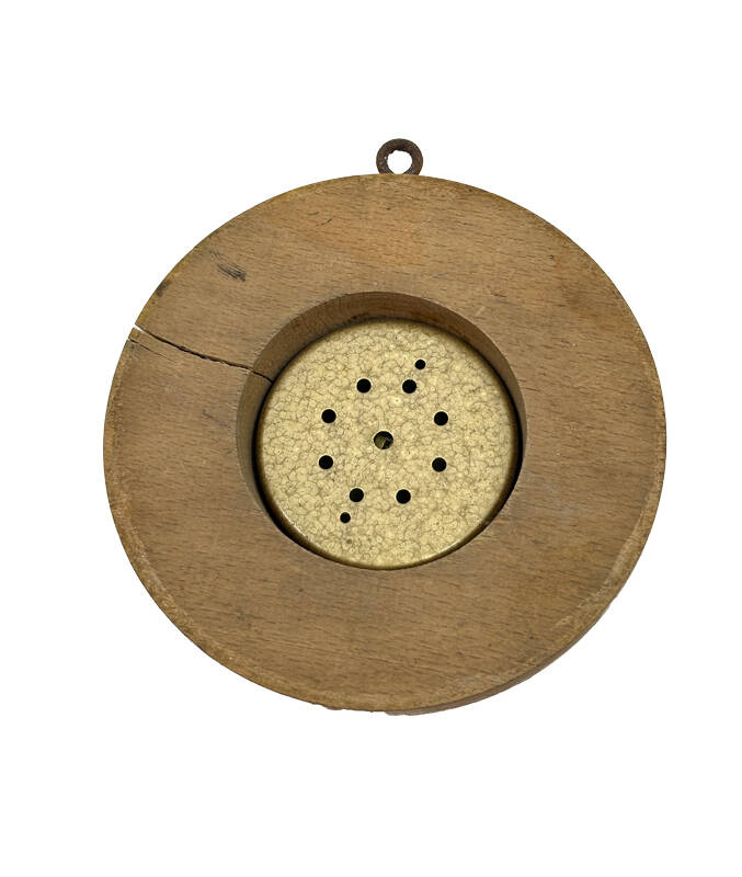 Eski Ahşap Duvar Tipi Hygrometre – 11 cm Nem Ölçer | Analog Dekoratif AOB3974 - 2