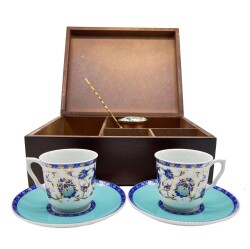Ahşap Kutulu Cezveli Fincan Takımı AOB2921 - 2