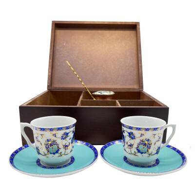 Ahşap Kutulu Cezveli Fincan Takımı AOB2921 - 2