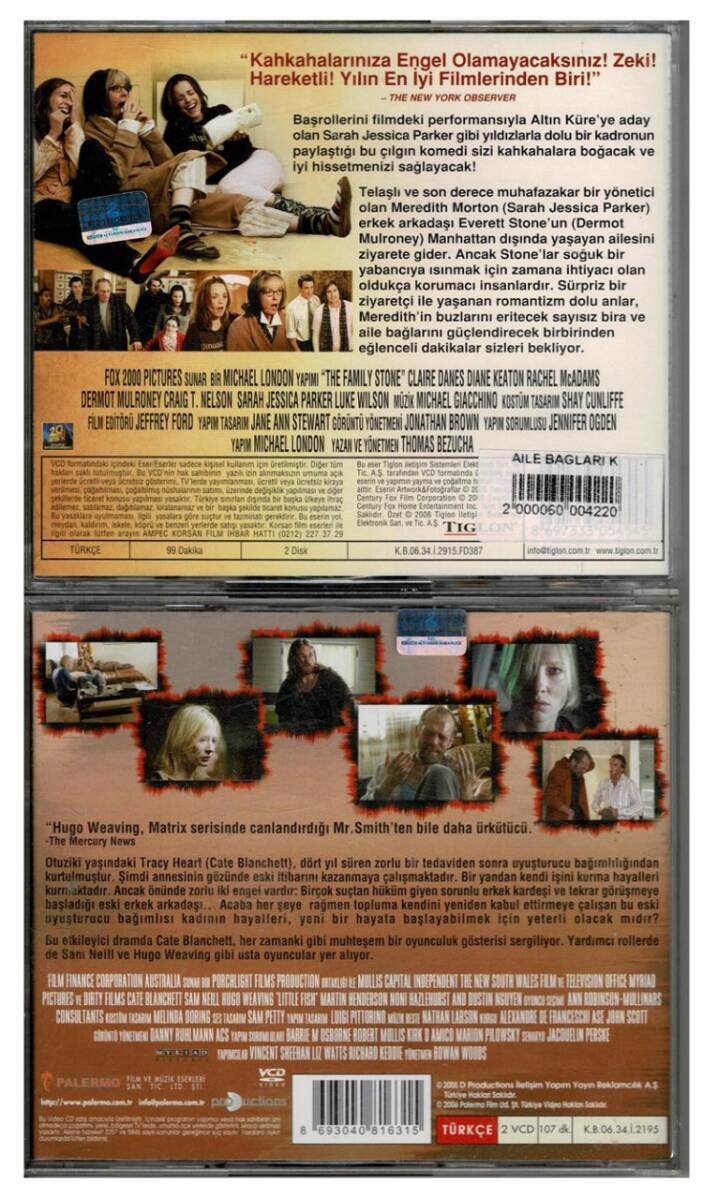 Aile Bağları Küçük Balık - 2 Adet VCD Film VCD233 - 2