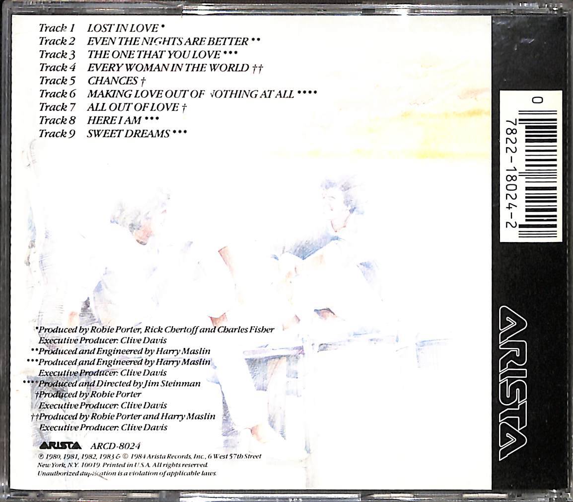 Air Supply ‎– Greatest Hits CD (İkinci El) CD5563 - 2