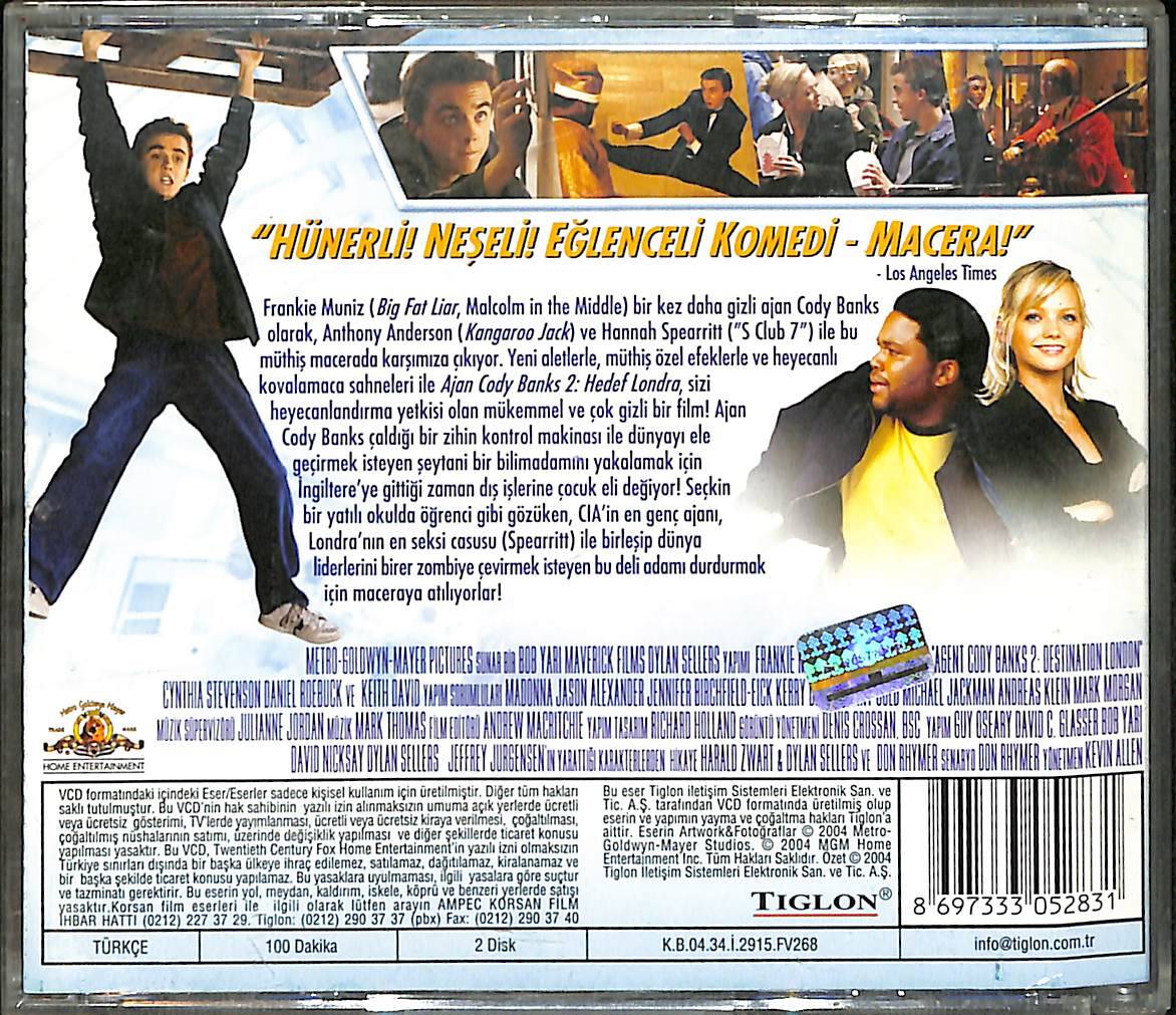 Ajan Cody Banks 2 (Anthony Anderson) VCD Film (İkinci El) VCD27649 - 2