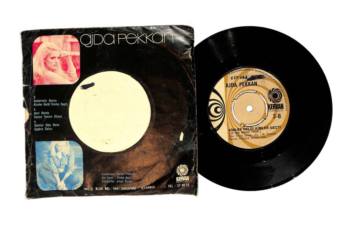 Ajda Pekkan – Kaderimin Oyunu / Kimler Geldi Kimler Geçti 45’lik Plak (10/8) PLK26967 - 2