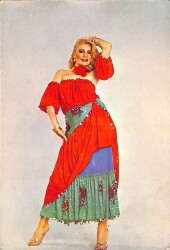 Ajda Pekkan Kartpostal (Küçük Boy) KRT21655 - Gökçekoleksiyon