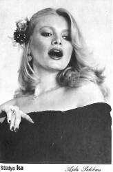 Ajda Pekkan Siyah-Beyaz Kartpostal (Küçük Boy) KRT21613 - Gökçekoleksiyon