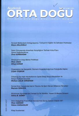 AKADEMİK ORTA DOĞU (CİLT 10 SAYI 1, 2015) KTP1799 - 1