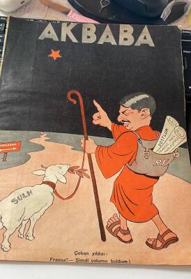 Akbaba Mizah Dergisi 23 Mayıs 1935 Sayı73 - Yusuf Ziya Ortaç, Orhan Seyfi Orhon NDR77632 - 1