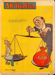 Akbaba Mizah Karikatür Dergisi 1 Mart 1967 Yusuf Ziya Ortaç,Muzaffer İzgü,Adnan Veli,Bedriye Güniz Baksı,Nimet Arzık,Vedat Saygel,Bülent Şeren NDR80266 - Gökçekoleksiyon
