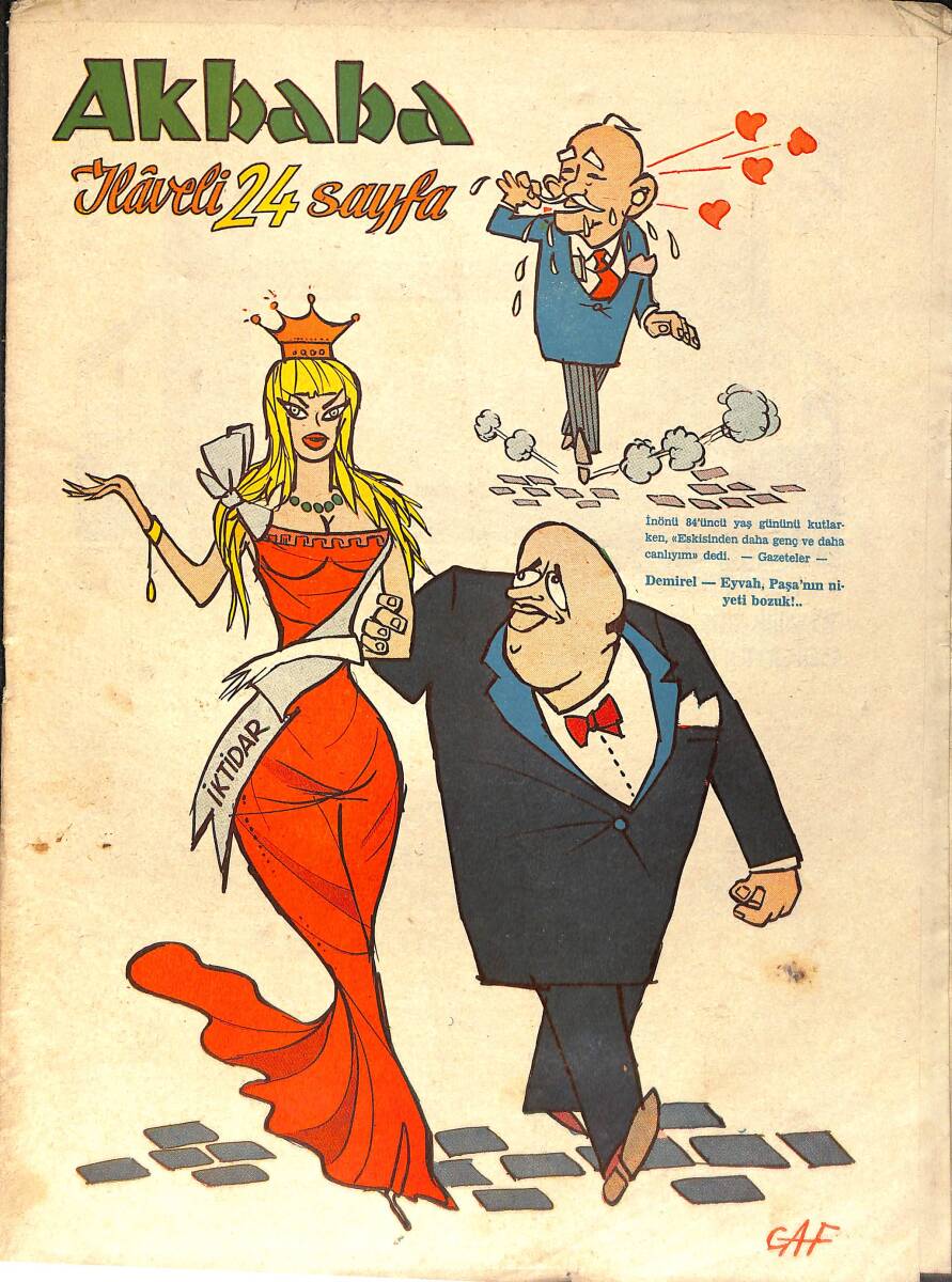 Akbaba Mizah Karikatür Dergisi 11 Ekim 1967 Sayı: 42 NDR93194 - 1