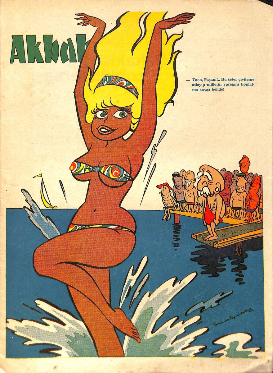 Akbaba Mizah Karikatür Dergisi 11 Haziran 1969 Sayı: 25 NDR93173 - 1
