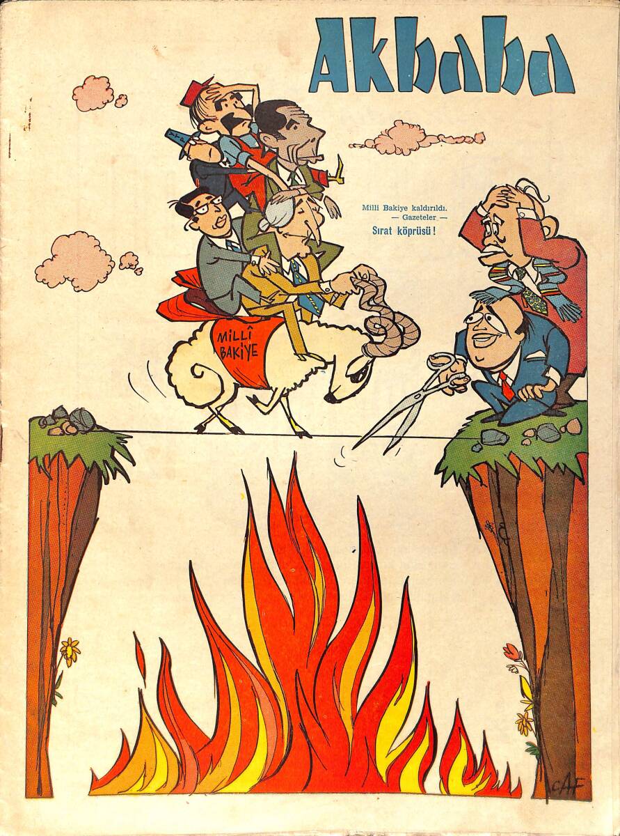 Akbaba Mizah Karikatür Dergisi 13 Mart 1968 Sayı: 12 NDR93175 - 1