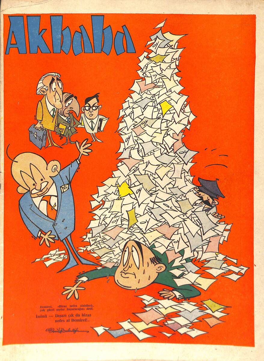 Akbaba Mizah Karikatür Dergisi 14 Ağustos 1968 Sayı: 34 NDR93195 - 1
