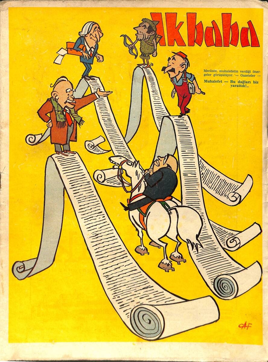 Akbaba Mizah Karikatür Dergisi 14 Şubat 1968 Sayı: 8 NDR93188 - 1