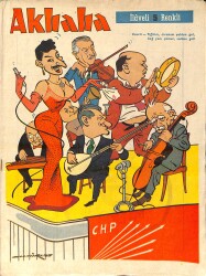 Akbaba Mizah Karikatür Dergisi 16 Kasım 1966 Sayı: 47 - Yusuf Ziya Ortaç - Nimet Arzık - Adnan Veli NDR93162 - Gökçekoleksiyon