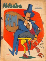 Akbaba Mizah Karikatür Dergisi 18 Haziran 1975 Refik Erduran,Muzaffer İzgü,Mukadder Özakman,Fikret Otyam,Burhan Esen,CaferZorlu,VedatSaygel,Sulhi Dölek NDR80278 - Gökçekoleksiyon