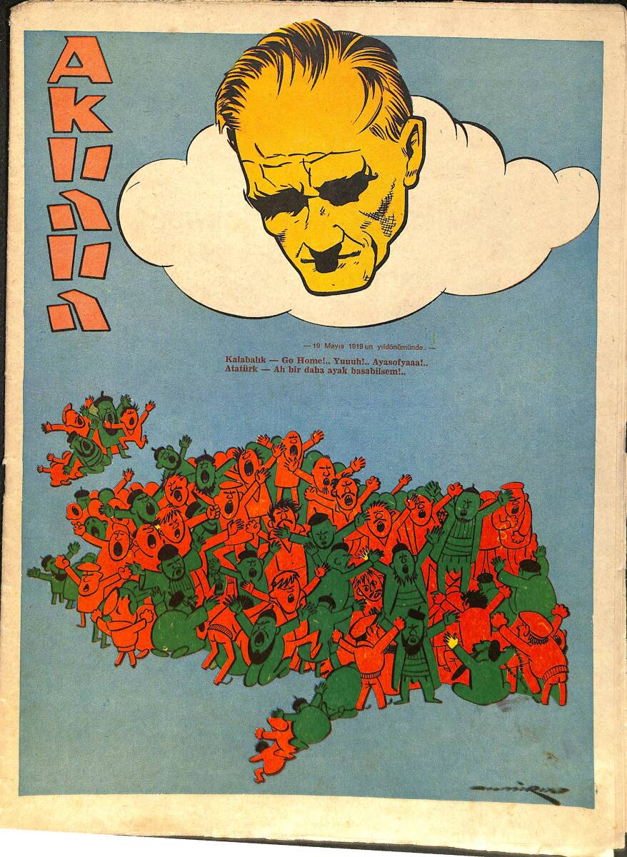 Akbaba Mizah Karikatür Dergisi 18 Mayıs 1966 Sayı: 21 NDR93198 - 1