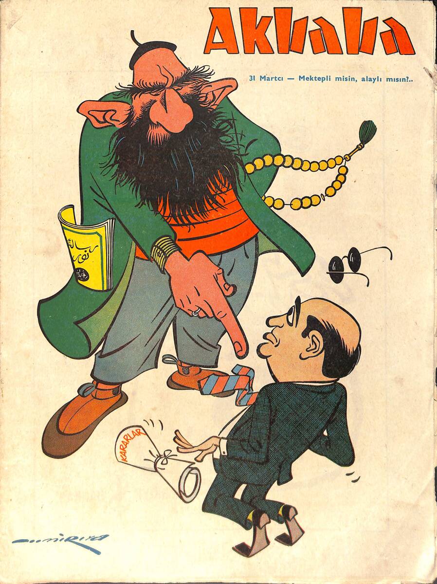 Akbaba Mizah Karikatür Dergisi 19 Ekim 1966 Sayı: 43 NDR93176 - 1