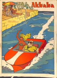Akbaba Mizah Karikatür Dergisi 2 Ağustos 1967 Sayı: 32 - Yusuf Ziya Ortaç - Reşit Aşçıoğlu - Semih Balcıoğlu NDR93163 - Gökçekoleksiyon