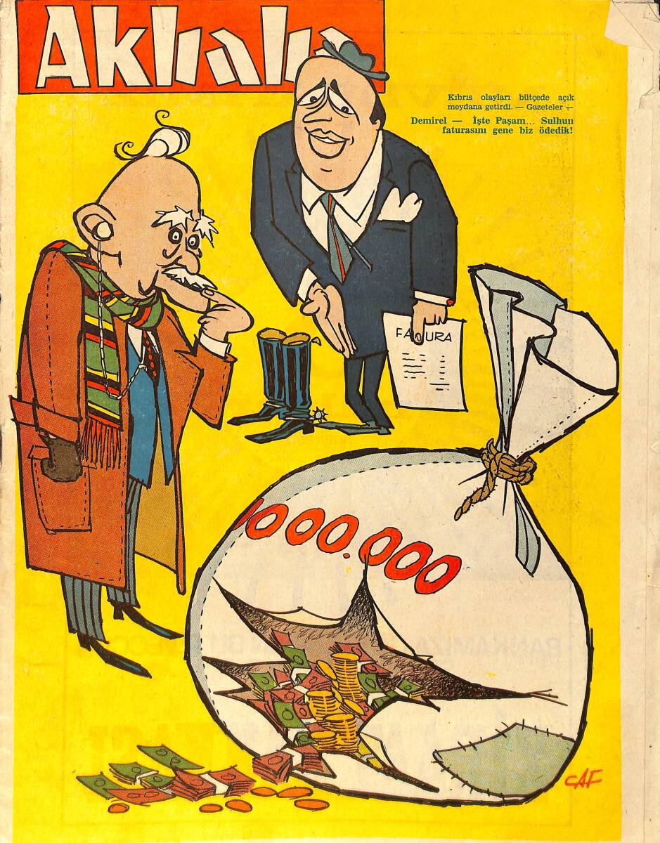 Akbaba Mizah Karikatür Dergisi 20 Aralık 1967 Sayı: 52 NDR93190 - 1