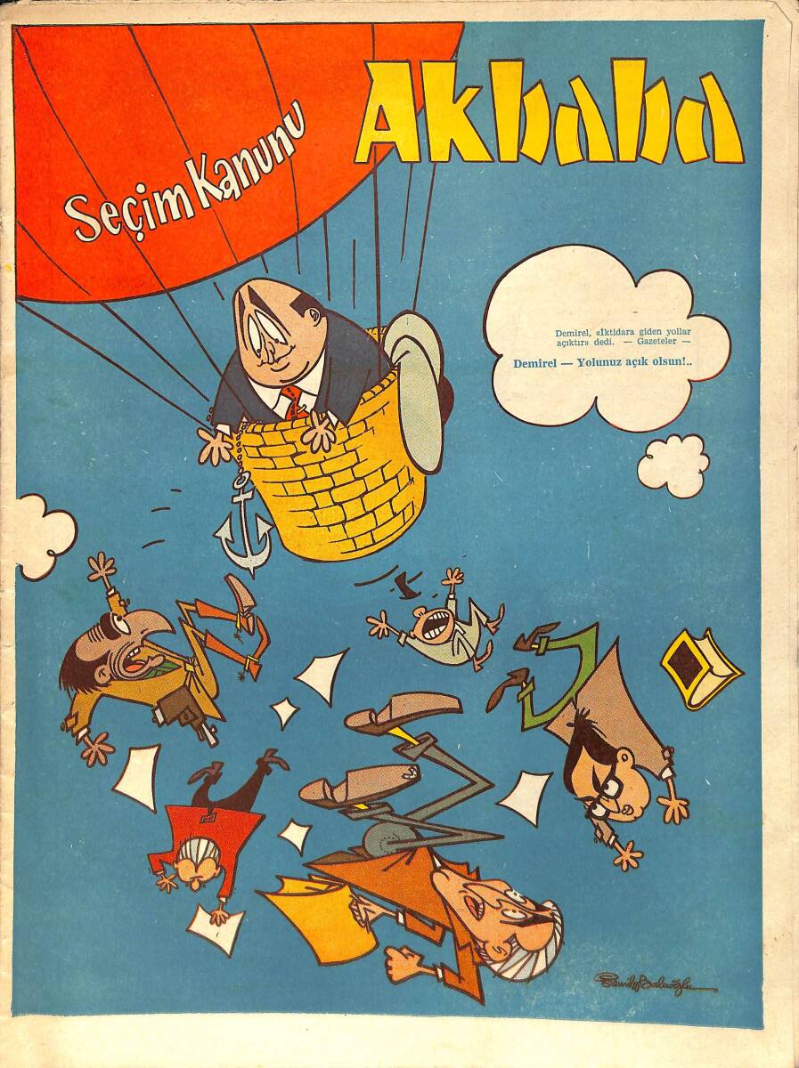 Akbaba Mizah Karikatür Dergisi 20 Mart 1968 Sayı: 13 NDR93177 - 1