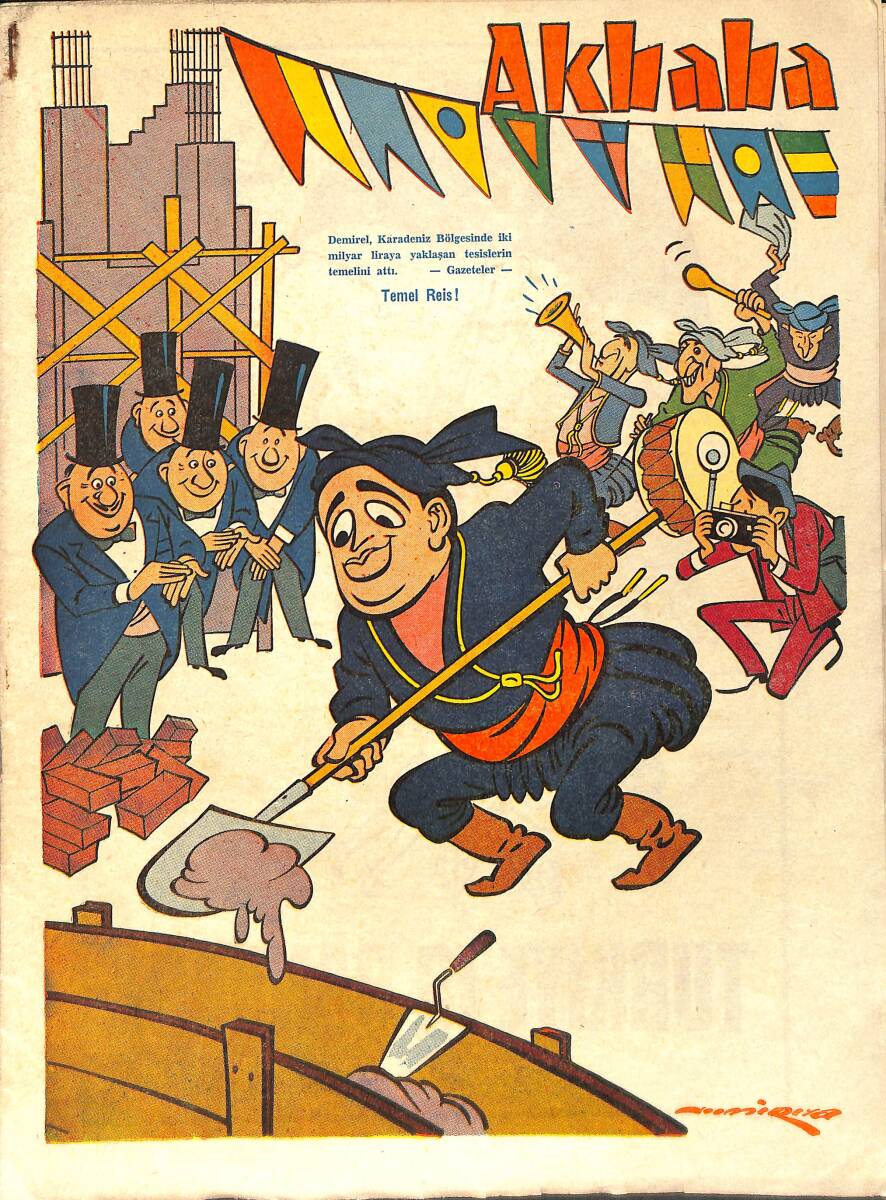 Akbaba Mizah Karikatür Dergisi 23 Ağustos 1967 Sayı: 35 NDR93187 - 1