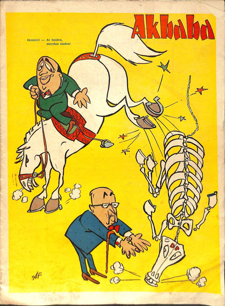 Akbaba Mizah Karikatür Dergisi 25 Aralık 1968 Sayı: 1 NDR93180 - 1