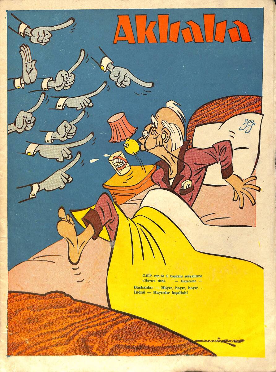 Akbaba Mizah Karikatür Dergisi 25 Ocak 1967 Sayı: 5 NDR93184 - 1