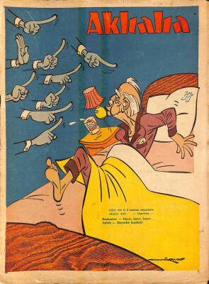 Akbaba Mizah Karikatür Dergisi 25 Ocak 1967 Yusuf Ziya Ortaç , Kapak İsmet İnönü NDR80265 - 1