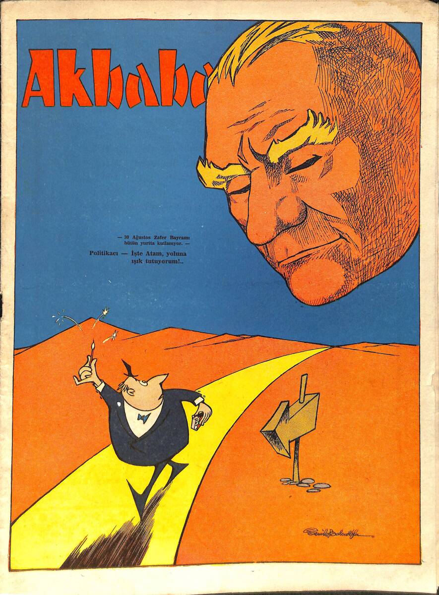 Akbaba Mizah Karikatür Dergisi 28 Ağustos 1968 Sayı: 36 NDR93199 - 1