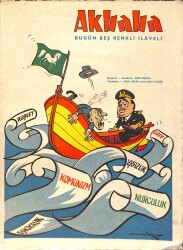Akbaba Mizah Karikatür Dergisi 28 Eylül 1966 Sayı: 40 - Yusuf Ziya Ortaç - Muzaffer İzgü - Hacı Ali Demirel - Nimet Arzık - Adnan Veli NDR93146 - Gökçekoleksiyon