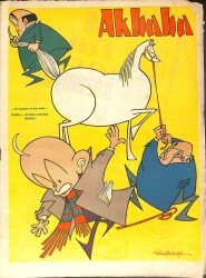 Akbaba Mizah Karikatür Dergisi 28 Mayıs 1969 Sayı: 23 - Refik Erduran - Vedat Saygel - Muzaffer İzgü - Semih Balcıoğlu NDR93150 - Gökçekoleksiyon