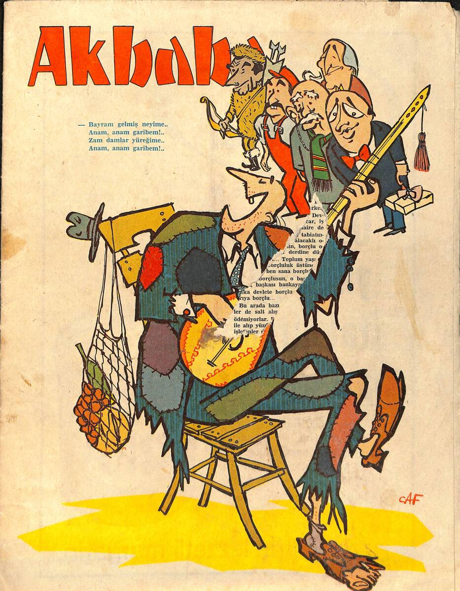 Akbaba Mizah Karikatür Dergisi 3 Ocak 1967 Sayı: 2 NDR93169 - 1