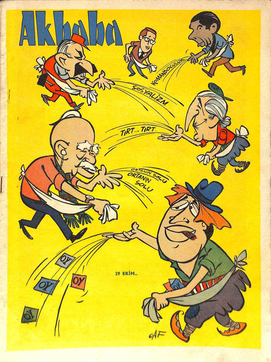 Akbaba Mizah Karikatür Dergisi 30 Ekim 1968 Sayı: 45 NDR93189 - 1