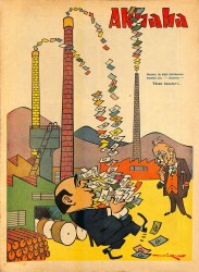 Akbaba Mizah Karikatür Dergisi 6 Eylül 1967 Semih Balcıoğlu,Adnana Veli,Yusuf Ziya Ortaç,Mukadder Özakman,Muzaffer İzgü,Nimet Arzık,Zeki Beyner NDR80268 - Gökçekoleksiyon