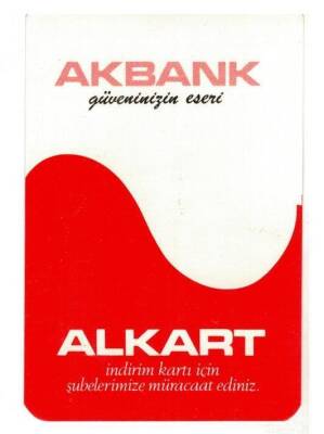 Akbank 1978 Alkart İndirim Kartı Reklam Kartı EFM1141 - 1