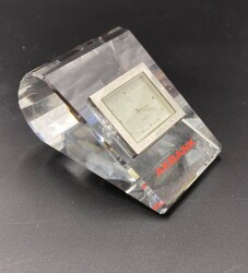 Akbank Masa Üstü Saati (Cam Dolgu) AOB3487 - Gökçekoleksiyon