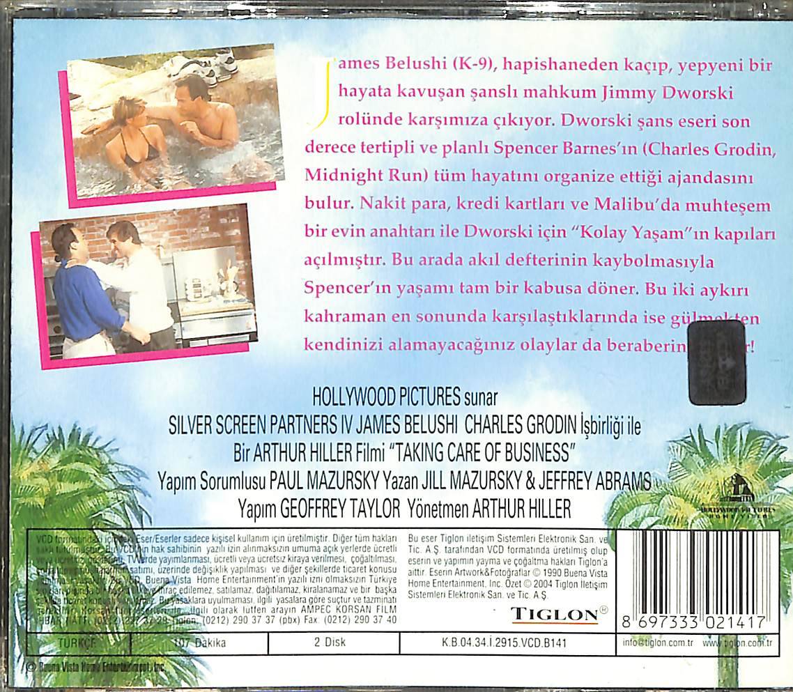 Akıllı Ajanda – Taking Care of Business (1990) Orjinal VCD Film ' James Belushi ' *AZ ÇIKAR* VCD29139 - 2