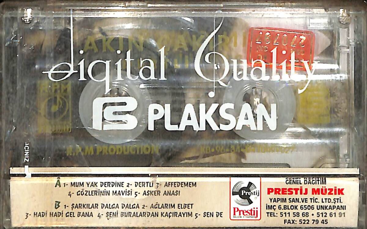 Akın Çakır – Dertli Kaset (Sıfır Kaset) KST28784 - 2