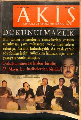 Akis Haftalık Aktüalite Dergisi 27 Nisan 1963 - Livingston Merchant Ve General Taylor NDR81617 - 1