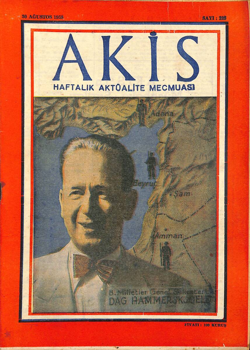 Akis Haftalık Aktüalite Dergisi 30 Ağustos 1958 Sayı : 225 - D.P'nin Son Kongrelerinden Biri NDR90705 - 1