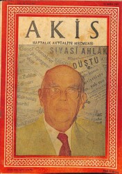 Akis Haftalık Aktüalite Dergisi Sayı 181 26 Ekim1957 - Kemal Günal - Kapak H. Cahit Yalçın - Kraliçe Elizabeth NDR68972 - Gökçekoleksiyon